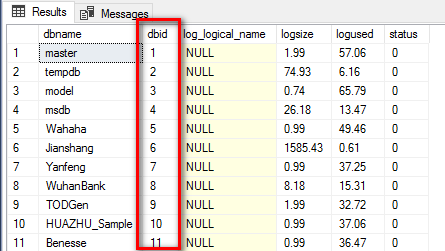 SQL 怎么查看每个数据库的日志大小,以及怎么