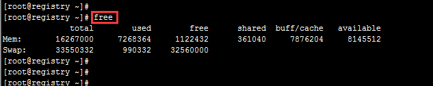 Linux Free命令详解 一 一步一个小脚印 博客园