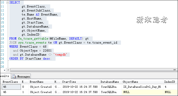 Sql Server获取索引创建时间 重建时间 重组时间 潇湘隐者 博客园