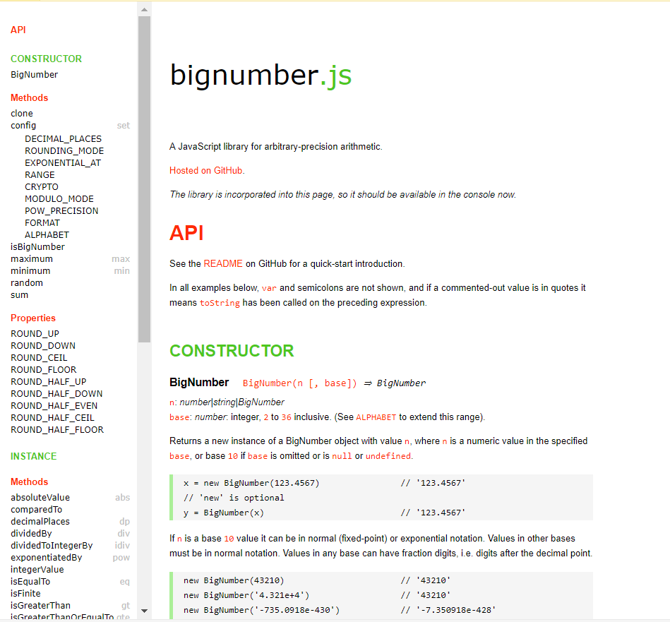 JS中调用bignumber处理高精度小数运算