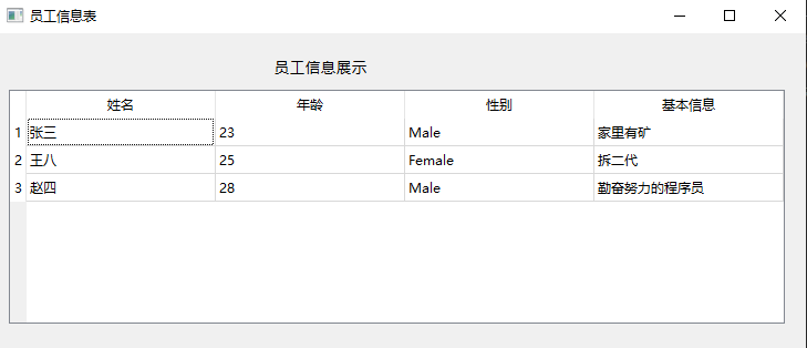 [ PyQt入门教程 ] PyQt5中数据表格控件QTableWidget使用方法第1张