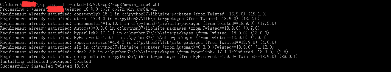 python-pip-install-twisted-command-c-python37-python-exe-u-c