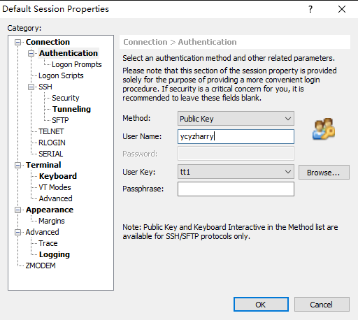 import rsa key termius authentication has failed