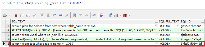 sql_id