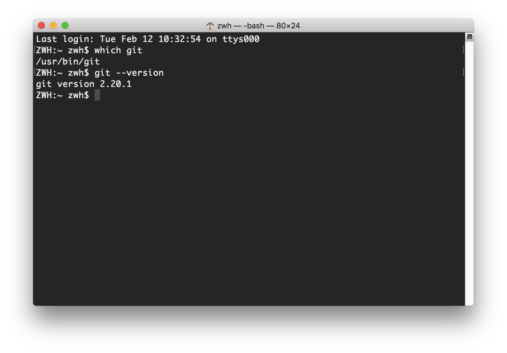 Git：一、简介&安装Git 2.20.1——Mac&Win 