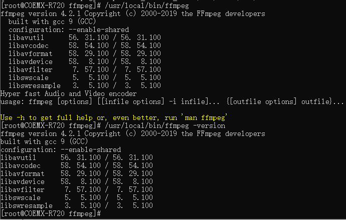 ffmpeg shared hosting