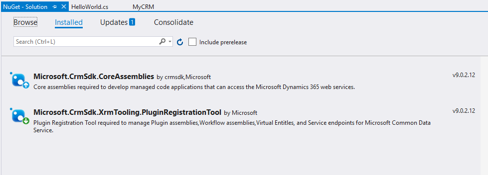 创建dynamics CRM plugin 