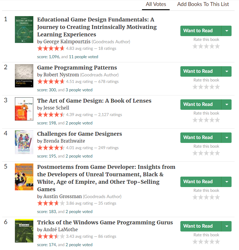 The Best Books on Game Dev[通俗易懂]