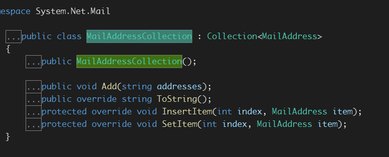 Collection definitions
