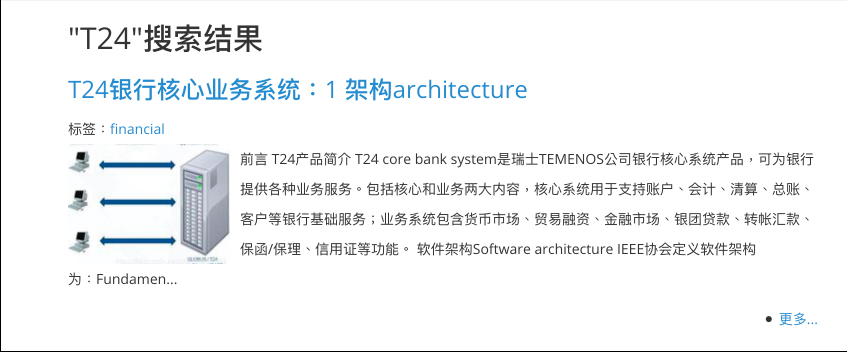 T24银行核心业务系统