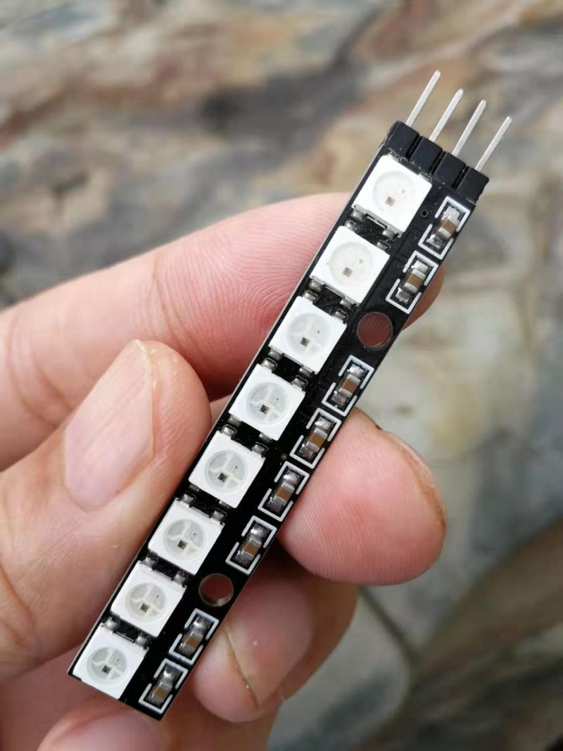 【雕爷学编程】Arduino动手做（60）---WS2812直条8位模块第1张