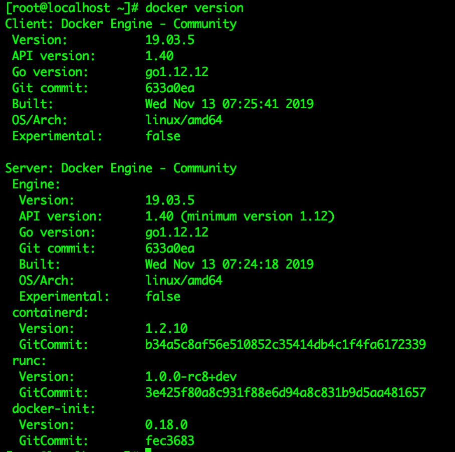 docker yum install