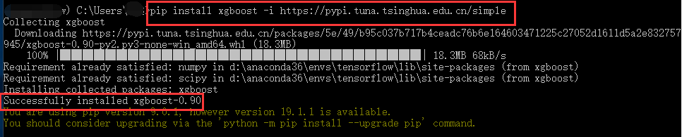 anaconda prompt pip install