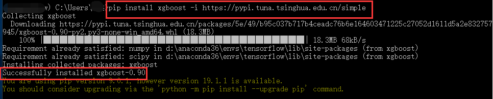 pip install xgboost