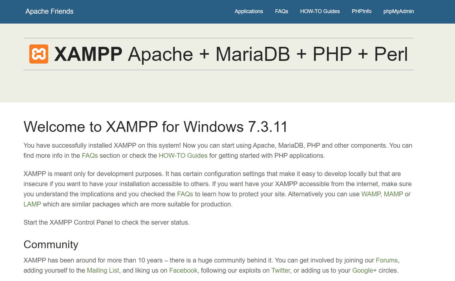 搭建PHP开发环境(XAMPP+PhpStorm)第2张