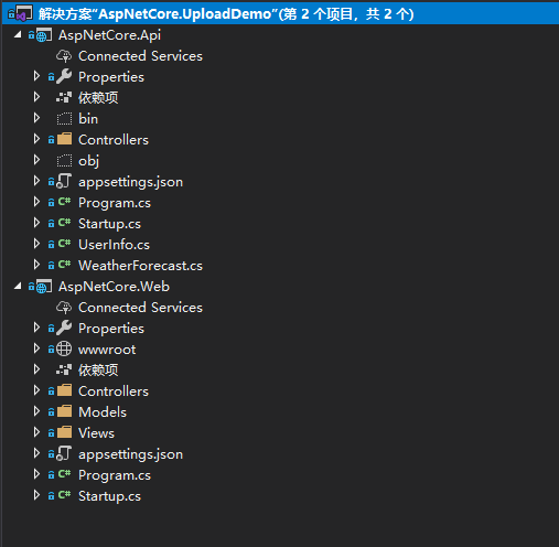 通过jQuery和C#分别实现对.NET Core Web Api的访问以及文件上传第1张