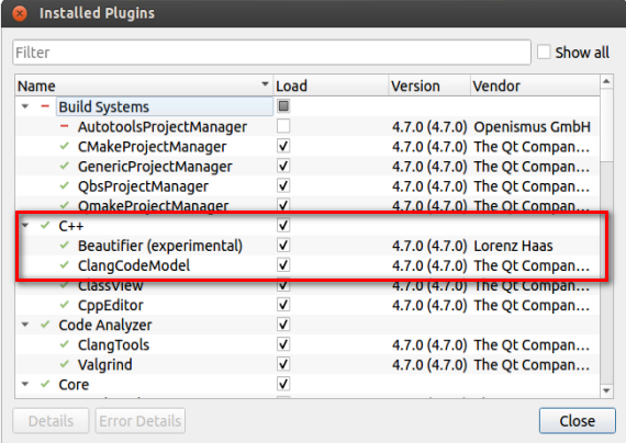 Qt Creator- Beautifier插件代码格式化，使用 Clang Code Model第3张