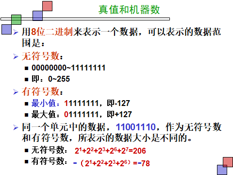 零表示0是原本的二進制反碼為100000000但是這是8位二進制補碼錶示法